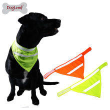 High Visivility Safety Dog Scarf Pet Bandana with Reflecting Neon Color